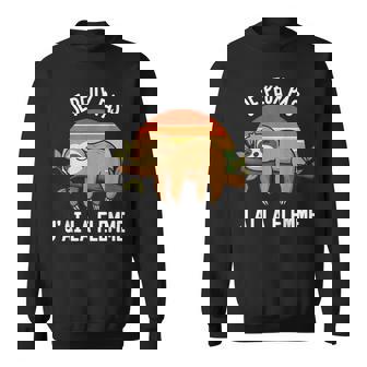 Je Peux Pas J'ai La Flemme Humour Paresse Drôle Paresseux Sweater e - Cadeauxyz