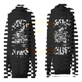 Je Peux Pas J'ai Moto Humour Motard Sweater e - Cadeauxyz