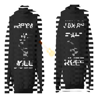 Je Peux Pas J'ai Ukulélé Instrument Hawaï Humour Ukulélé Sweater e - Cadeauxyz