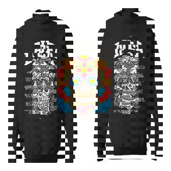 Jefa Día De Los Muertos Mexicougarkull Rockera Manga Larga Camisa de entrenamiento - Regaloses