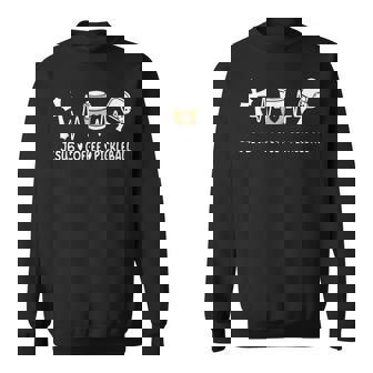 Jesus Coffee Pickleball Lover Christian Pickleball Player Sweatshirt - Thegiftio