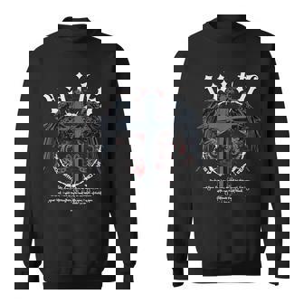 Jesus Cross Gothic Y2k Streetwear Nu Goth Bible Verse Sweatshirt - Monsterry