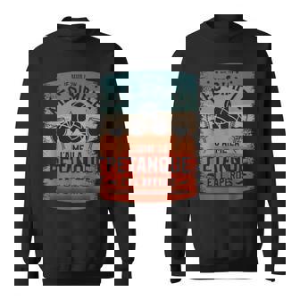 Jeuis Un Mecimple J'aime La Pétanque Et L'apéros Sweater e - Cadeauxyz