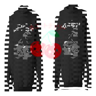 Jolie Cerise Kawaii Esthétique Sweater e - Cadeauxyz