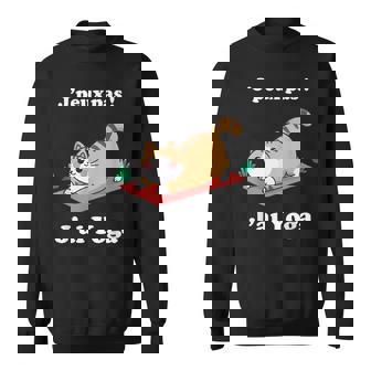 J'peux Pas J'ai Yoga Chat Drôle Humour Et Méditation Sweater e - Cadeauxyz