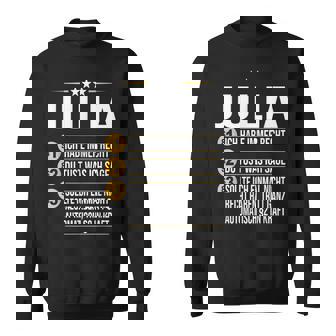 Juliaorname Geschenk-Idee Geburtstag Namensgeschenk Sweatshirt - Seseable