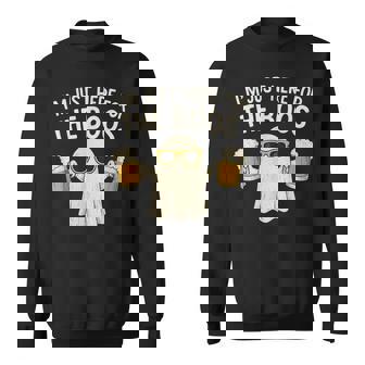 Im Just Here For The Boos Halloween Ghost Sweatshirt | Mazezy