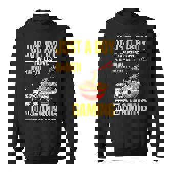 Just A Boy Who Loves Ramen And Gaming Japan Anime Video Game Sweatshirt | Seseable UK