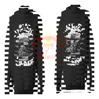 Just A Boy Who Loves Volcanoes Volcanologist Sweatshirt | Mazezy