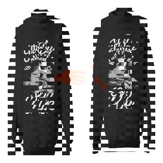 Just A Dad Who Always Came Back With The Milk Fathers Day Sweatshirt | Seseable FR