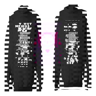 K-Pop Music Sleeping Cat K-Pop Pajamas Sweatshirt - Thegiftio