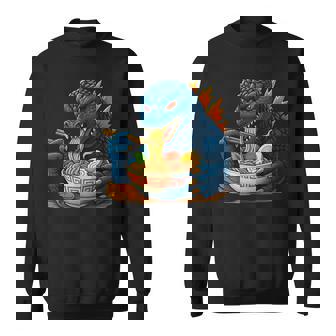 Kaiju Eating Ramen Japanese Monster Eating Ramen Sweatshirt | Seseable FR