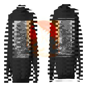 Kaiju Monster Légendaire Japonais Rétrointage Sweater e - Cadeauxyz