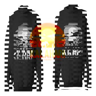 Kalahari Desert Africa Safari Elephant Sunset Sweatshirt Unisex | Mazezy