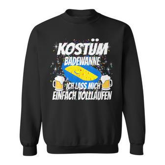 Karneval-Kostüm Ersatz Partner Lustiges Outfit Badewanne Bier Sweatshirt - Geschenkecke
