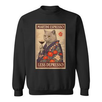 Katze Trinkt Cocktail Sweatshirt - Geschenkecke