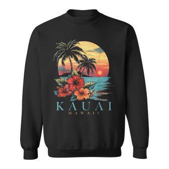 Kauai Hawaii Aloha Hawaiian Surf Surfer Vintage Sweatshirt - Thegiftio
