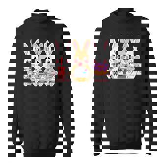 Kawaii Conejos Té Con Lecheideo Game Gamer Donut Conejo Camisa de entrenamiento - Regaloses