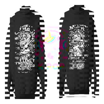 Kawaii Unicorn Can’T Hear You I’M Listening To K-Pop Sweatshirt | Mazezy