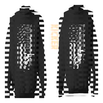 Kicker US Flag Football Kicker Football Placekicker Sweatshirt Unisex | Mazezy