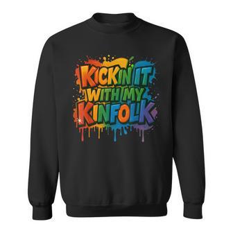 Kickin' It With My Kinfolk Family Reunion Sweatshirt - Thegiftio UK