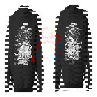 Kitsune À Neuf Queues Renard Et Dragon Temple Japonais Moon Sweater e - Cadeauxyz