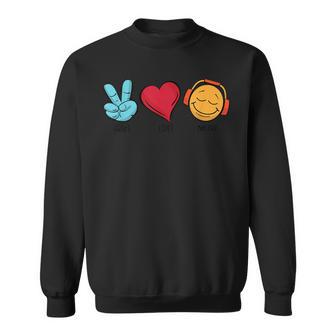 Klassische Frieden Liebe Musik Sweatshirt - Geschenkecke