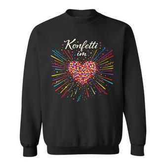 Konfetti Im Herzen Fasching Konfetti Kostüm Outfit Sweatshirt - Geschenkecke