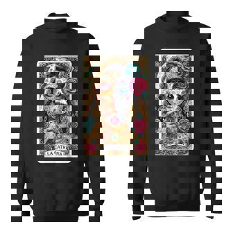 La Catrina Tarot Card Day Of The Dead Dia De Los Muertos Sweatshirt | Seseable FR