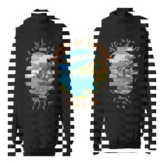 Lago Di Garda Italia Retro Cerchio Distressed Felpa - Novitaregali