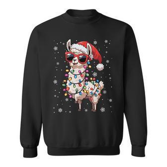 Lama Frohe Weihnachten Weihnachten Weihnachtsfeier Familie Sweatshirt - Geschenkecke
