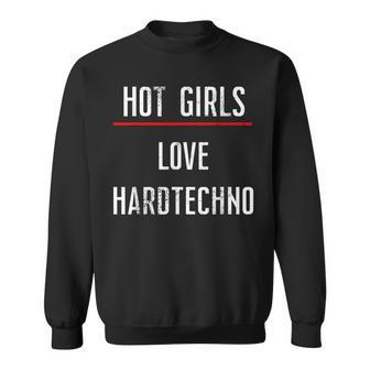 Las Chicas Calientes Aman Hardtechno Diseño Fresco De Música Techno Rave Camisa de entrenamiento - Regaloses
