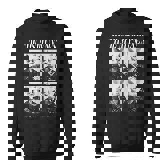 Las Esfinges Gatos Rockeros Animales Música Rock Grupo Punk Camisa de entrenamiento - Regaloses