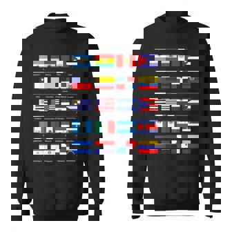 All Latin American Flags Countries Hispanic Heritage Month Sweatshirt Unisex | Mazezy