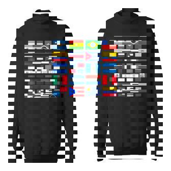 Latin American Flags Hispanic Heritage Month Sweatshirt Unisex | Mazezy