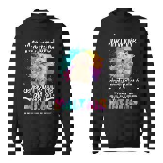 Le Monde Coloré Des Maltais Bichon Maltais Chien Chiens Sweater e - Cadeauxyz