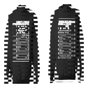 Leo Nutritional Style Zodiac Leo Sweatshirt | Mazezy