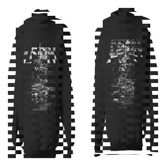 Lesbian Warrior Dark Fantasy Retro Cat Lgbt Meme Sweatshirt | Seseable CA