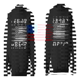 Less 1984 More 1776 Free Speech Vintage Grunge Flag July 4Th Sweatshirt | Mazezy