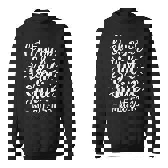 Let Your Light Shine Gospel Christian Pray Faith Bible Verse Sweatshirt Unisex | Mazezy