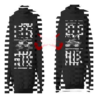 Let’s Rock Electronic Rock Guitar Music Lovers Sweatshirt Unisex | Mazezy