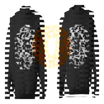 Lettre O Cheetah Léopard Initiale Imprimée Nom Zèbre Assorti Sweater e - Cadeauxyz