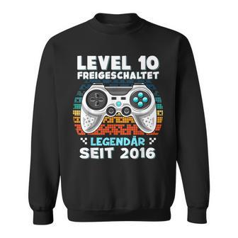 Level 10 Jahre Geburtstags Junge Gamer 2016 Geburtstag Sweatshirt - Geschenkecke