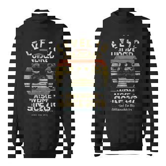 Level 10 Unlocked Official Double Digit 10Th Birthday Gaming Sweatshirt - Monsterry