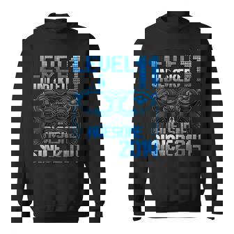 Level 11 Unlocked 11 Year Old Boys 11Th Birthday Boy Sweatshirt - Seseable