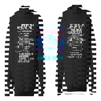Level 12 Unlocked Awesome Since 2014 12Th Birthday Boy Gamer Sweatshirt - Thegiftio