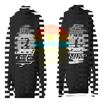 Level 14 Complete Retro 14th Wedding Anniversary Sweatshirt Unisex | Mazezy