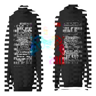 Level 15 Unlocked Awesome Since 2011 15Th Birthday Gaming Sweatshirt - Thegiftio