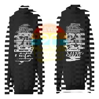 Level 20 Complete Retro 20th Wedding Anniversary Sweatshirt Unisex | Mazezy