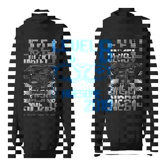 Level 8 Unlocked 8 Year Old For Boys 8Th Birthday Boy Sweatshirt | Seseable UK